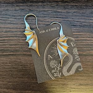 Ask & Embla Ambrose Bat Wing Earrings